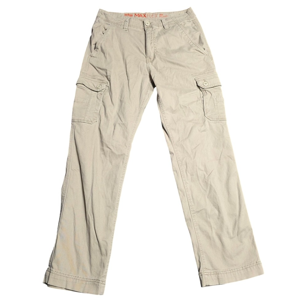Urban Pipeline Max Flex Relaxed Cargo Pants Men's Size 30x30 Khaki Stretch